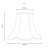 Oaks Lighting Scallop Shade Soft Grey - Various Sizes