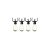 Premier Decorations 10 Outdoor Connectable Festoon Party Lights T50 Bulbs - Warm White