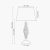 Pacific Lifestyle Jenna Metal Twist Detail Table Lamp - Antique Brass