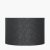 Pacific Lifestyle Lino Self Lined Linen Drum Lampshade 25cm - Black