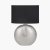 Pacific Lifestyle Alpha Textured Ceramic Table Lamp - Silver