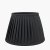 Pacific Lifestyle Lyndon Poly Cotton Knife Pleat Tapered Lampshade 30cm - Black