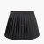Pacific Lifestyle Lyndon Poly Cotton Knife Pleat Tapered Lampshade 30cm - Black