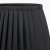 Pacific Lifestyle Lyndon Poly Cotton Knife Pleat Tapered Lampshade 30cm - Black