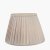 Pacific Lifestyle Lyndon Poly Cotton Knife Pleat Tapered Lampshade 35cm - Taupe