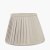 Pacific Lifestyle Lyndon Poly Cotton Knife Pleat Tapered Lampshade 35cm - Taupe
