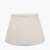 Pacific Lifestyle Lyndon Poly Cotton Knife Pleat Tapered Lampshade 25cm - Ivory
