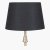 Pacific Lifestyle Adelaide Tapered Poly Cotton Lampshade 40cm - Black