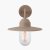 Pacific Lifestyle Lilium Metal and Glass Fisherman Wall Light - Taupe
