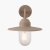 Pacific Lifestyle Lilium Metal and Glass Fisherman Wall Light - Taupe