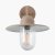 Pacific Lifestyle Lilium Metal and Glass Fisherman Wall Light - Taupe