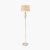Pacific Lifestyle Jenna Metal Twist Detail Floor Lamp - Silver