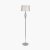 Pacific Lifestyle Jenna Metal Twist Detail Floor Lamp - Silver