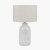 Pacific Lifestyle Flora White Floral Ceramic Table Lamp