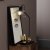 Pacific Lifestyle Canton Matt Black Metal and Glass Cone Table Lamp