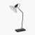 Pacific Lifestyle Canton Matt Black Metal and Glass Cone Table Lamp