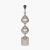 Pacific Lifestyle Asilah Aluminium Tall Footed Table Lamp Base - Silver