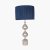 Pacific Lifestyle Asilah Aluminium Tall Footed Table Lamp Base - Silver