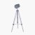 Pacific Lifestyle Capstan White Wash and Silver Metal Tripod Floor Lamp