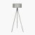 Pacific Lifestyle Rabanne Slatted Antique Wood Tripod Floor Lamp