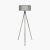 Pacific Lifestyle Rabanne Slatted Antique Wood Tripod Floor Lamp