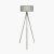 Pacific Lifestyle Rabanne Slatted Antique Wood Tripod Floor Lamp