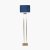 Pacific Lifestyle Langston Metal Column Floor Lamp Base - Satin Brass