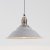 Pacific Lifestyle Macchiato Grey and Silver Metal Cafe Pendant