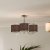 Pacific Lifestyle Arcadia Metal Curved 3 Arm Semi Flush Pendant - Silver