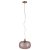 Pacific Lifestyle Azores Textured Glass Oval Pendant - Rose