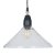 Pacific Lifestyle Canton Matt Black Metal and Glass Cone Pendant