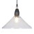 Pacific Lifestyle Canton Matt Black Metal and Glass Cone Pendant