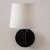 Pacific Lifestyle Pelham Handloom Tapered Lemon Clip Lampshade 15cm - White
