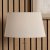 Pacific Lifestyle Martha Oval Polysilk Tapered Lampshade 40cm - Taupe