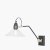Pacific Lifestyle Canton Matt Black Metal and Glass Cone Wall Light
