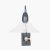 Pacific Lifestyle Canton Matt Black Metal and Glass Cone Wall Light