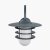 Pacific Lifestyle Centauri Metal and Opaque Glass Wall Light - Dark Grey