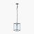 Pacific Lifestyle Llewellyn Matt Black Metal and Glass Pendant