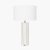 Pacific Lifestyle Venetia White Marble and Gold Metal Tall Table Lamp