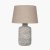 Pacific Lifestyle Atouk Textured Stoneware Table Lamp Base - Natural and Black