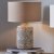 Pacific Lifestyle Atouk Textured Stoneware Table Lamp Base - Natural and Black