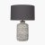 Pacific Lifestyle Atouk Textured Stoneware Table Lamp Base - Natural and Black