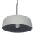 Pacific Lifestyle Anke Matt Domed Metal Pendant - Grey