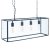 Pacific Lifestyle Llewellyn Matt Black Metal and Glass 4 Bulb Pendant