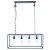 Pacific Lifestyle Llewellyn Matt Black Metal and Glass 4 Bulb Pendant