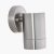 Pacific Lifestyle Lantana Metal Fixed Spot Wall Light - Brushed Steel