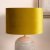 Pacific Lifestyle Bow Velvet Cylinder Lampshade 25cm - Mustard
