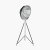 Pacific Lifestyle Elstree Black and Silver Metal Tripod Floor Lamp