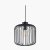 Pacific Lifestyle Dania Metal Wire Pendant - Matt Black