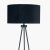 Pacific Lifestyle Houston Metal Tripod Floor Lamp - Matt Black